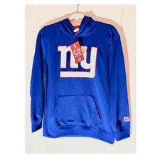Ultra Game Youth 18-20 New York Giants Blue NFL Sweatshirt Football Team Apparel
