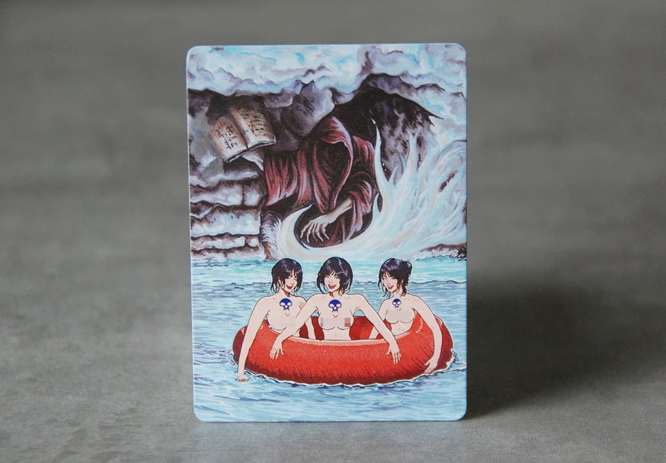 Dark Sentō Ritual  III MTG Satirical Altered  Art - Image 2 of 4