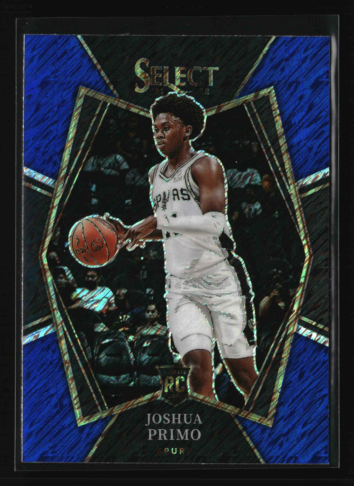 2021-22 Panini Select - Blue Shimmer Prizms - #153 Joshua Primo RC