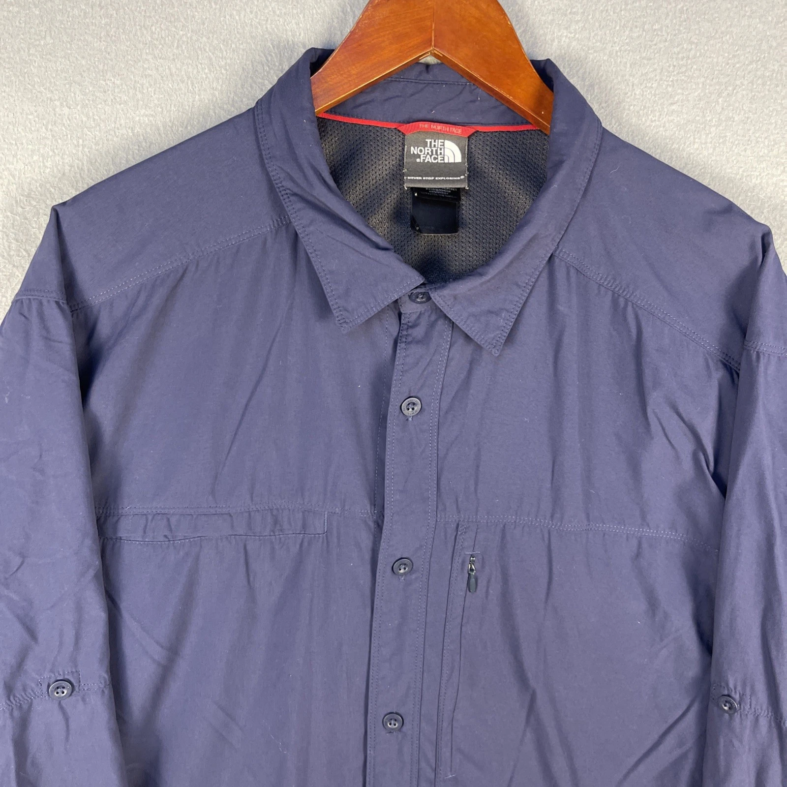 The North Face Shirt Mens 2XL Navy Blue Pockets Long Sleeve Performance Outdoor
Opens in a new windo