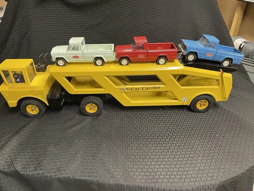 Mighty Tonka Car Carrier With Keep Pickups. Orginal