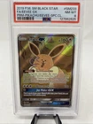 2019 PM SM Black Star FA/Eevee GX PRM-Pikachu/Eevee-SPC.CL #SM233 PSA 8 NM-MT