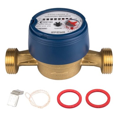 SPEWA Wasserzähler  1 Zoll AG BL 130mm Kaltwasser Q3 = 4 Eichung 2026