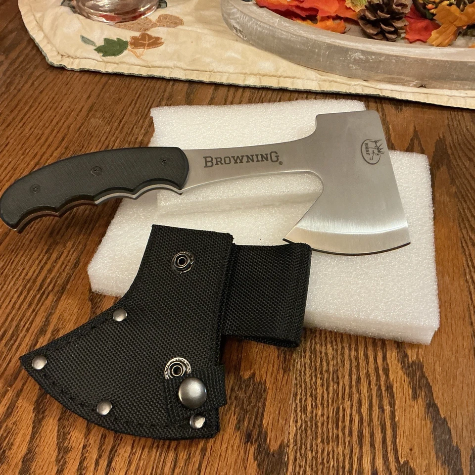 Rocky Mountain Elk Foundation,Browning #478 Hatchet/Knife Combo.Set,MIB - Image 2 of 4