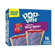 Pop-Tarts Frosted Wild Berry Toaster Pastries, Breakfast Foods, Shelf-Stable, 27