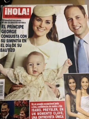 HOLA! Magazine, 5 Nov 2013,El Principe George Conquista Con Su Simpatia(Bautizo)