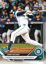 2025 Topps Now 829 Jorge Polanco Seattle Mariners ALDS 1st Multi-HR PR 1017