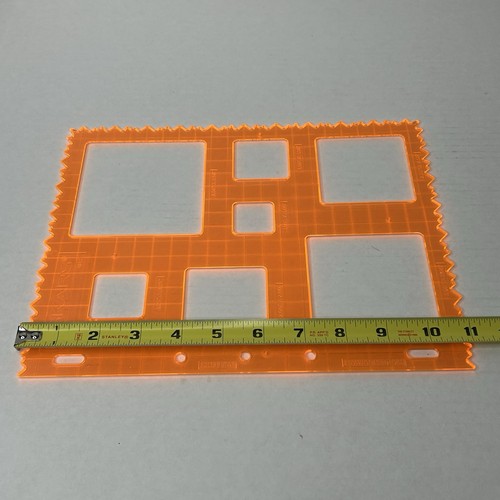 4 FISKARS Templates Stencils Stars Diamonds Tags Squares Hard Plastic 8.5"x11" - Picture 11 of 12