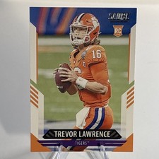 Trevor Lawrence RC 2021 Score Rookie Card #301 Clemson Tigers. rookie card picture