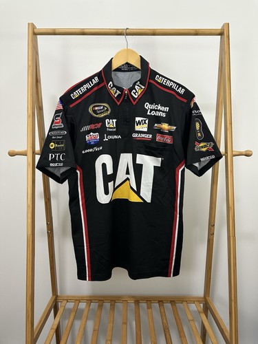 Ryan Newman CAT Caterpillar Nascar Team Issued Pit Crew RCR Chevy Shirt Size L