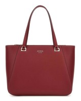 Guess Calebra Tote Schultertasche Shopper Tasche Rust Red Dunkelrot Neu