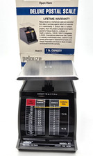 UPC 077177010101 product image for Vintage Pelouze Model X1 Tabletop Postal Scale 1999 Rates Compact 1LB Capacity | upcitemdb.com