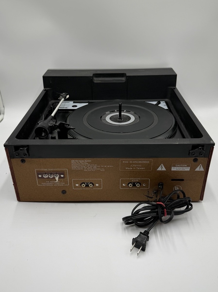 Vintage JCPenney 1725 AM/FM Stereo System Turntable Cassette