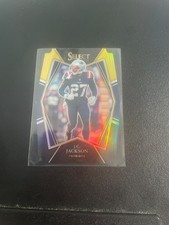 2021 Panini Select - Premier Level J.C. Jackson #124 Black & Gold Prizm Die-Cut