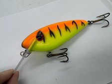 5.5” Ohio Musky Baits Pork Chop Orange Tiger Crankbait Trolling Musky Lure