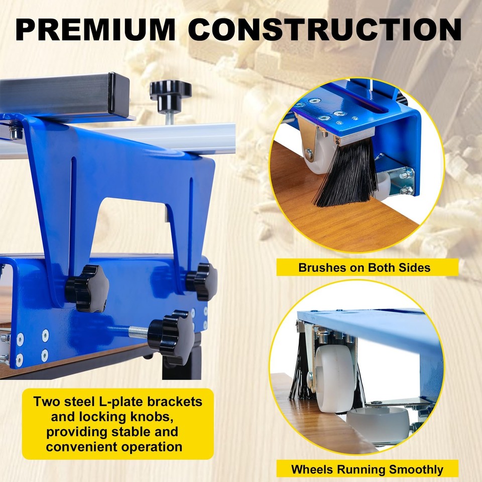 Router Sled For Woodworking - XYZ Adjustable Slab Flattening Jig For Projects Up To 37" Wide