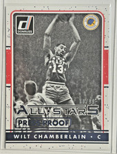 Wilt Chamberlain #/99 Donruss Press Proof Blue 2016-17 Panini All Stars HOF SP