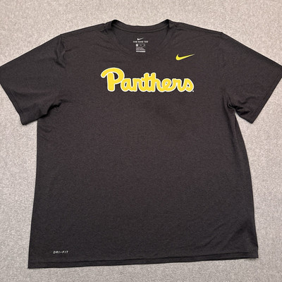 Nike Pitt Panthers Pittsburgh Legend SS Shirt Men's XXL Gray Athletic Cut NCAA