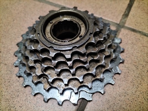 SHIMANO SIS MF-HG20 14-28T pacco pignoni ruota libera MTB Corsa vintage Filetto - Foto 3 di 5