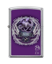 Zippo 0039, Anne Stokes-Gothic Design, Street Chrome Lighter, NEW