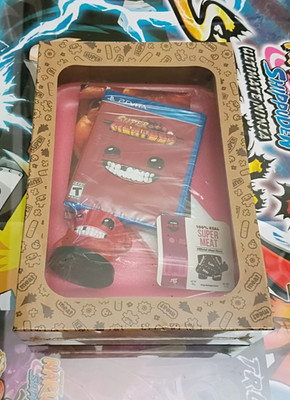 Super Meat Boy Collector's Edition Playstation Vita Partially Loose Meat Boy Fig