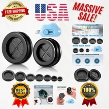 52-Piece Rubber Grommet Kit in 7 Sizes with Retractable Knife for Cable Safety