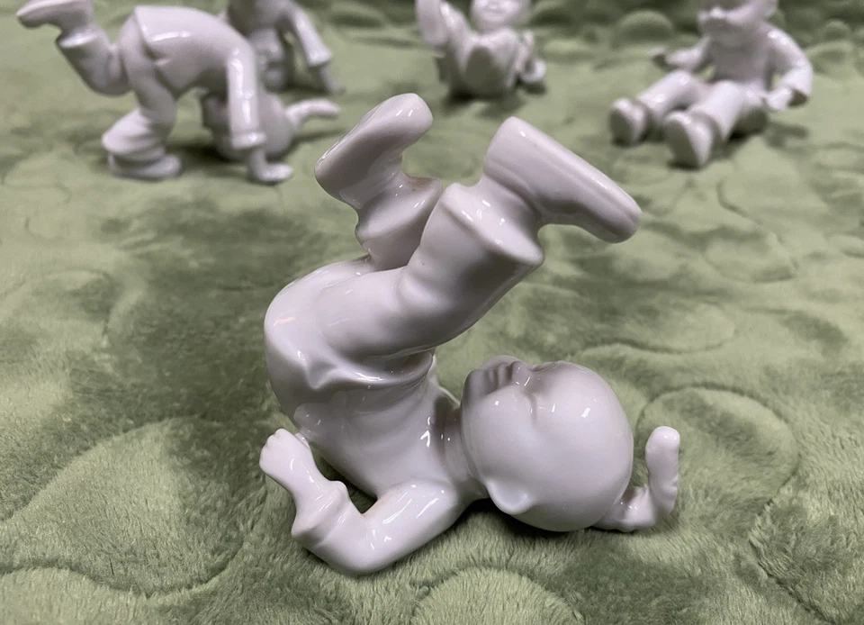 Juego de 5 porcelana de colección Fitz & Floyd Tumbling Chinese Boys excelente estado Foto 2 de 4