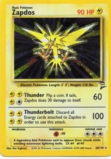 Pokemon Zapdos Base Set 2 20/130 Holo LP on eBay