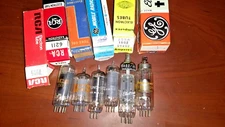VTG Lot Vacuum Tubes 6 UNKNOWN COND. TUNGSOL Amperex DY802 XY88 50B5 7905 6211