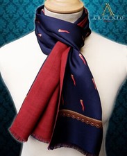 Men Women Curnicielli Neapolitan Pure Silk and Pure Wool Scarf Argenio Napoli