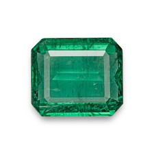 ZAMBIAN Emerald 9.04 Ct. Natural OCTAGON Strong to Intense Bluish Green LOOSE
