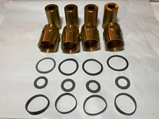 Harley 173-41 WLA WLC Servicar O-Ring Valve Spring Covers Yellow Zinc 1941-73 