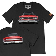 1967 GTX  Classic Car Men's T-shirts Front Back Print