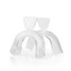 Female Hand Holds Transparent Silicone Night Mouth Guard For Teeth Clenching Gri