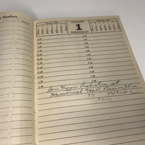 Desk Private 1936 Date Calendar Note Book - Picture 5 of 12