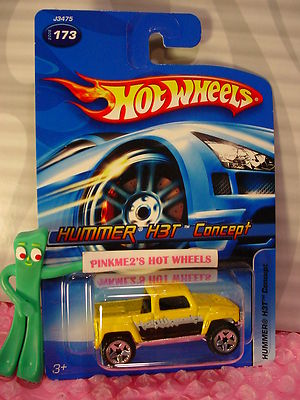 2006 Hot Wheels HUMMER H3T CONCEPT #173  canary yellow/chrome; or5 tire mainline