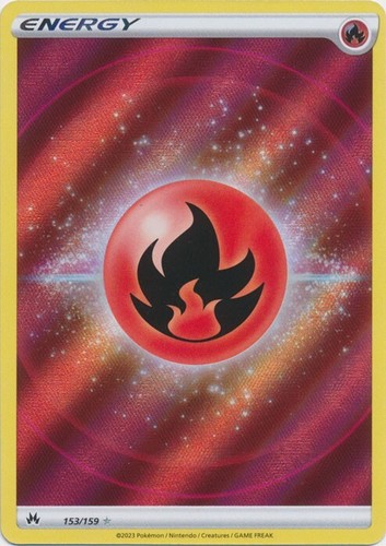 Fire Energy (Texture Full Art) 153/159 Ultra Rare Crown Zenith