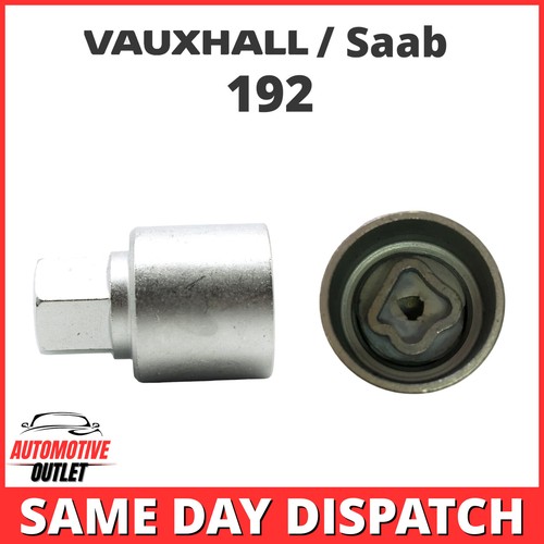 MASTER LOCKING WHEEL SECURITY NUT BOLT REMOVER KEY SOCKET 192N FOR VAUXHALL SAAB