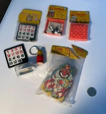 Vintage Slide number Puzzles Checkers Ship in Bottle Ring Toss Toys Lot Pc1037