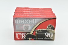 Maxell - UR-90 NORMAL BIAS CASSETTE TAPES, New x 5, ALL SEALED