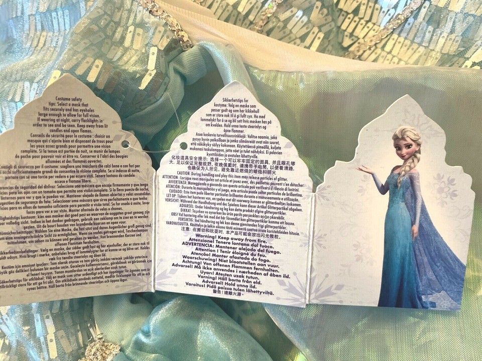 New TAGSIZE 9/10FROZEN ELSA GOWNA++ Quality! RETIRED DELUXE