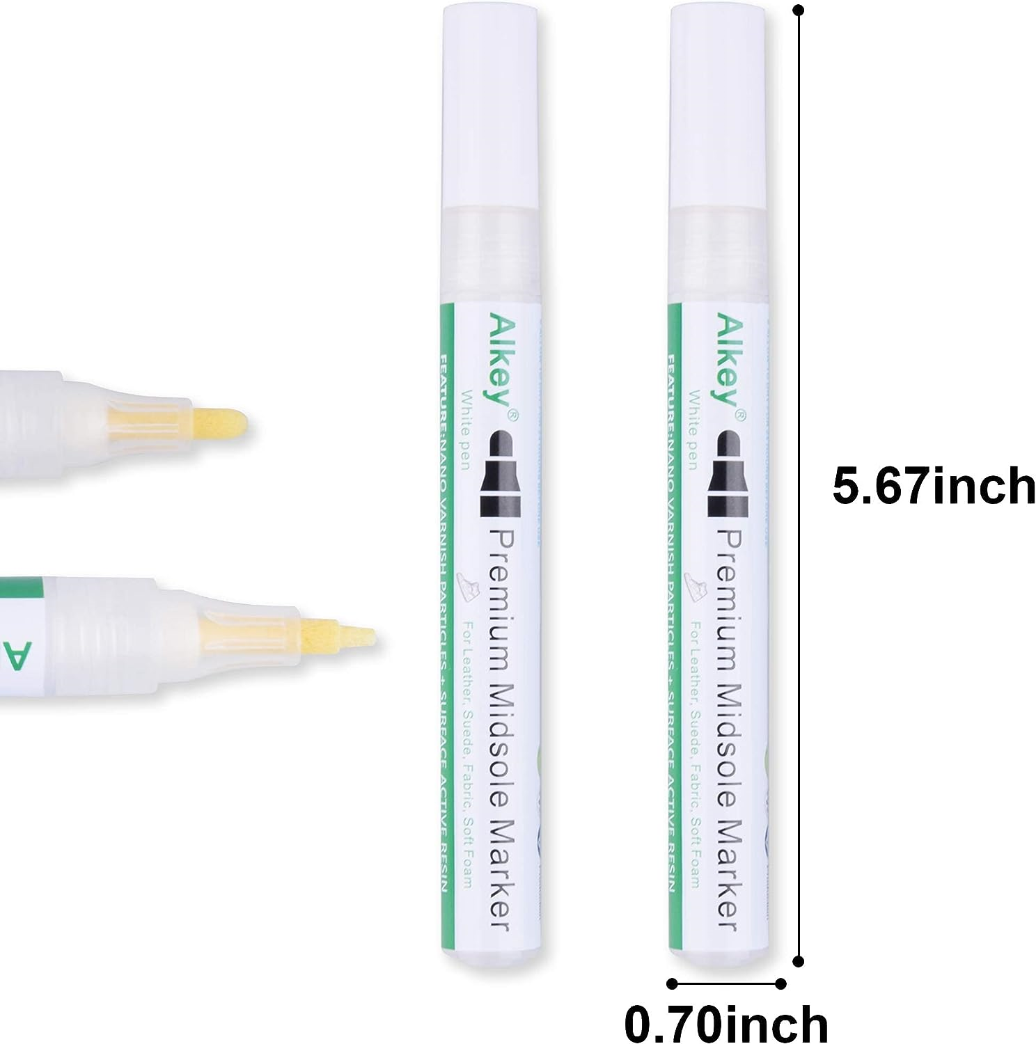 2 Pcs Premium Midsole Marker, Whitening Shoe Soles for Customization