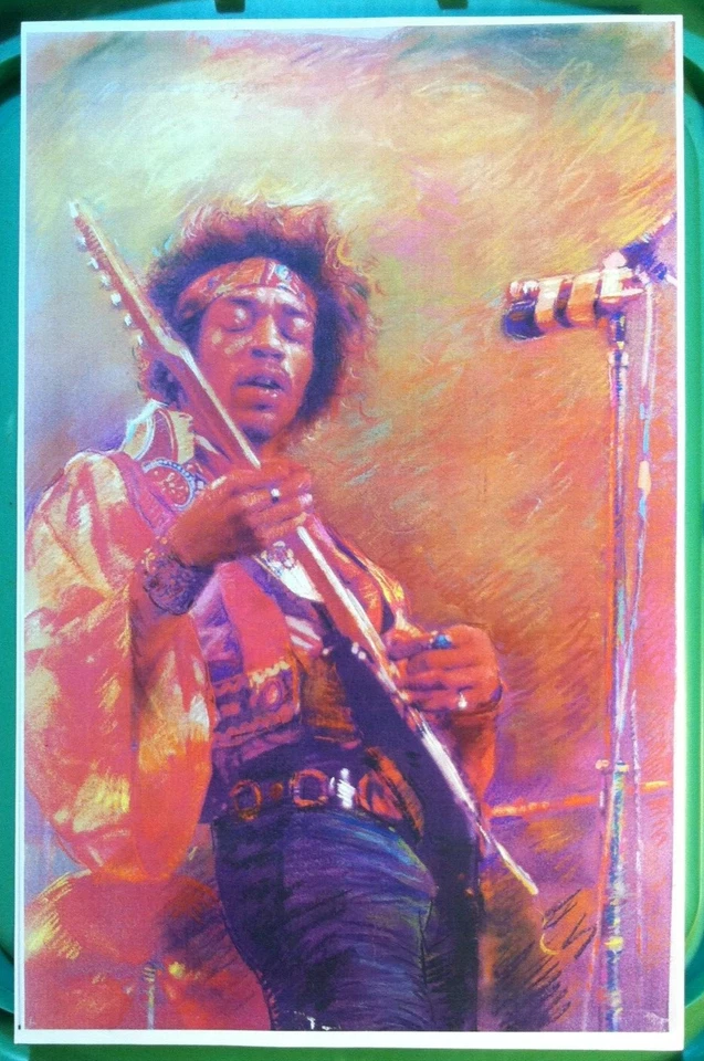 🔥JIMI HENDRIX🔥 Pôster Impressão Artística 11x17 Guitarra Rock Legend Purple Haze FRETE GRÁTIS - Imagem 2 de 4