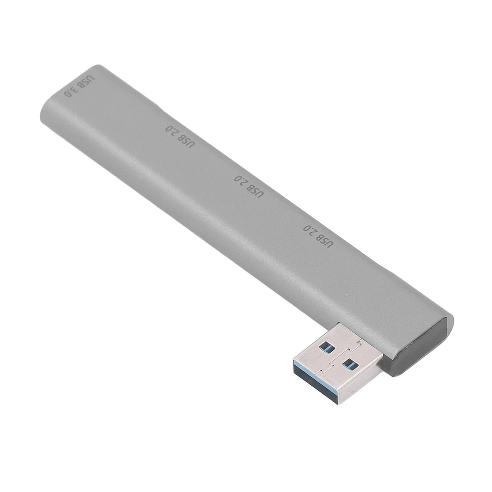 4-Port USB 3.0 Hub with OTG, 5Gbps Speed, Aluminum Alloy, Plug & Play