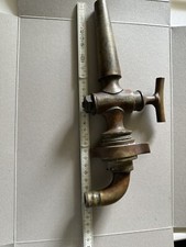 Alter Antiker Zapfhahn Messing Bier Wein Fasshahn Massiv Absperrhahn