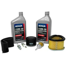 Tune Up Maintenance Kit For John Deere LT133 LT150 LT155 with Kohler 10w30 Oil