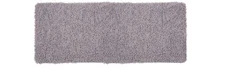 Lavish Home Chenille Bathroom Rug 58" L x 24" W, Grey