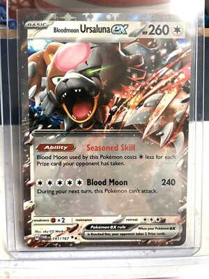 Pokémon TCG - Blood Moon Ursaluna EX Ultra Rare Twilight