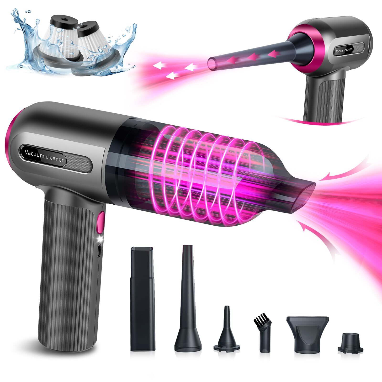 Mini Handheld Vacuum Cordless - 9000Pa Powerful Car Vacuum Cleaner & Air Dust...