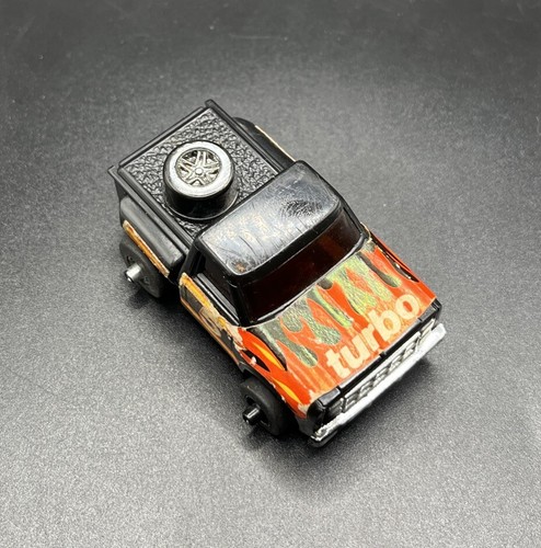 VINTAGE 1982 BUDDY L FRICTION+SPARKING TURBO 5 Black Chevy StepSide TRUCK - Picture 7 of 8